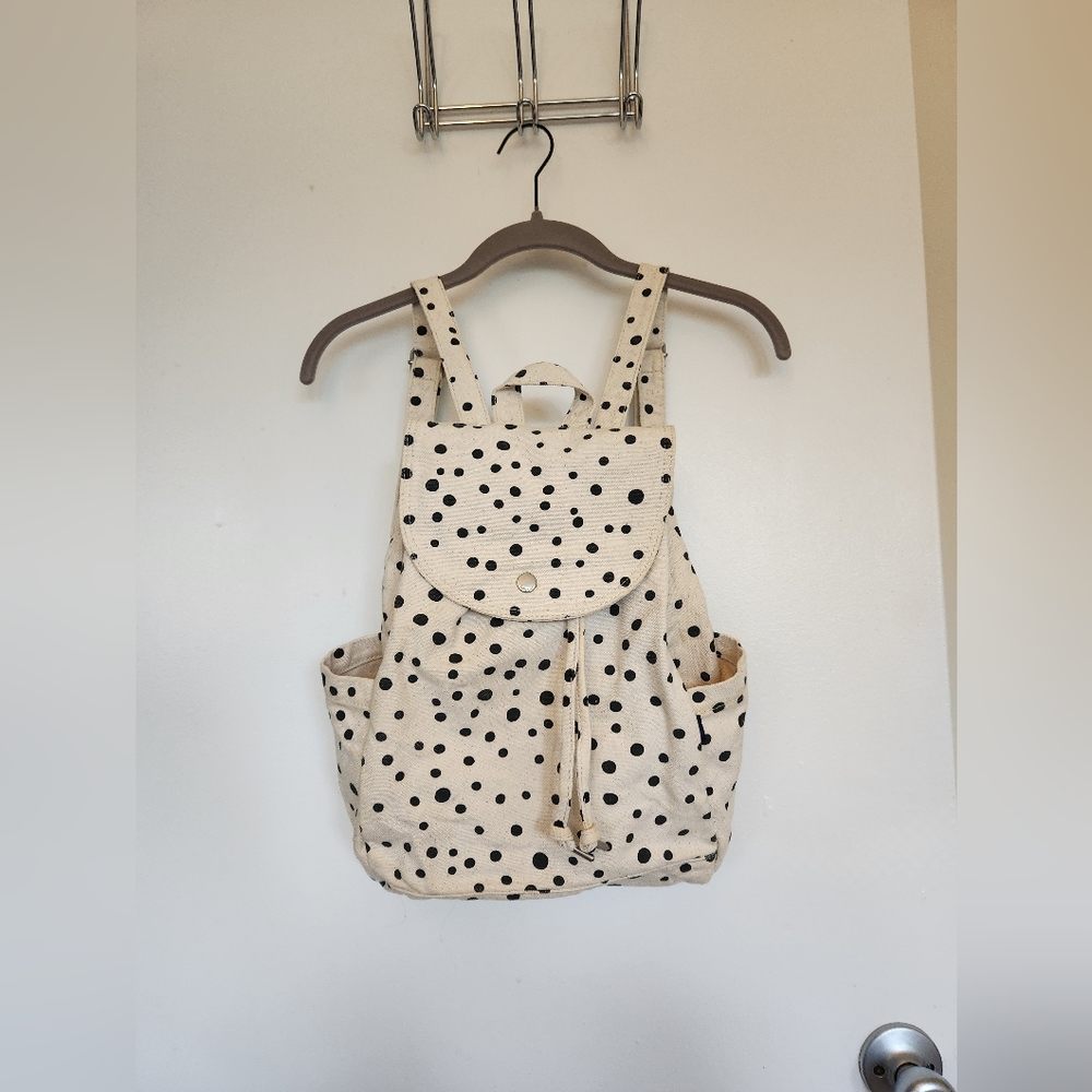 Baggu Canvas Backpack Polka Dots